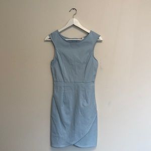 10⚓️18 fitted light blue dress size medium